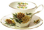 Flower of the Month, October - Cup and Saucer