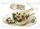 Flower of the Month, December - Cup and Saucer