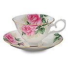 Rose Bouquet Cup and Saucer Set