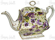 Crown Dorset Chintz Teapot, Large, Pansy