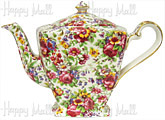 Royal Winton Chintz, 5-Cup Teapot - Summertime Chintz