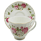Summer Bloom Cups and Saucers