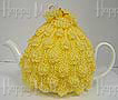 Knitted Tea Cozy, Yellow, Large 6-8 Cup
