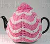 Knitted Tea Cozy, Pink, Large 6-8 Cup