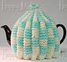 Knitted Tea Cozy, Green, Medium 2-4 Cup