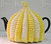 Knitted Tea Cozy, Yellow, Small 2-4 Cup