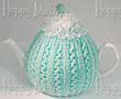 Knitted Tea Cozy, Green, Medium 4-5 Cup