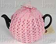 Knitted Tea Cozy, Princess Pink, Small 2-Cup
