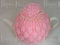 Knitted Tea Cozy, Princess Pink, Medium 4-5 Cup