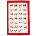 Reindeer Linen Tea Towel