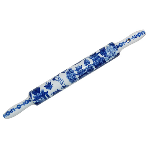 Blue Willow Ware Rolling Pin