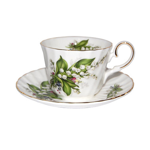 Tea Cup and Saucer, Lily of the Valley