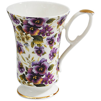 Pansy Chintz - Fine Bone China Mug