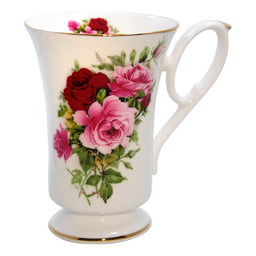 Summertime Rose Pedestal Mug
