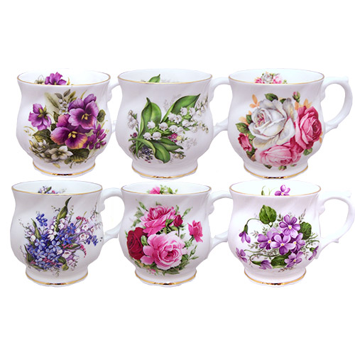 Set of 6 Chocolate Mugs