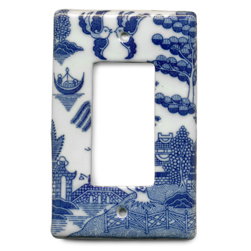 Blue Willow Ware - Electric Switch Plate