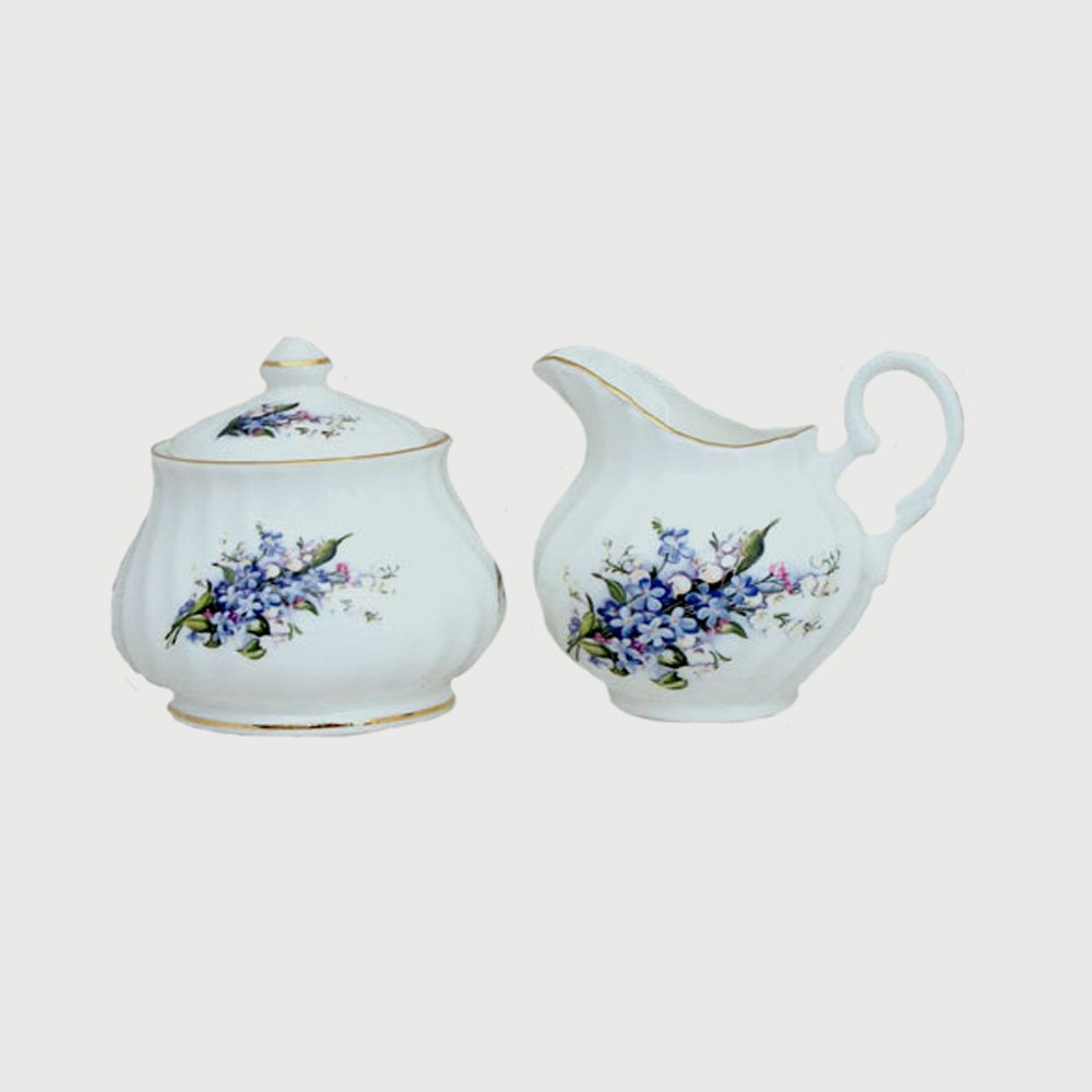 Forget-Me-Not Cream & Sugar Set