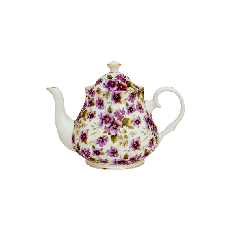 Pansy Chintz 6-Cup Teapot