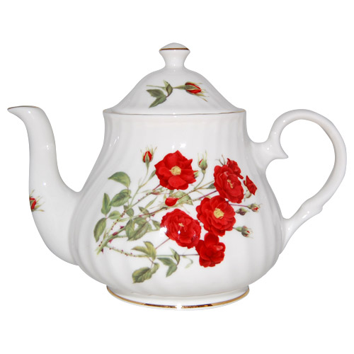 Romantic Rose Bone China Teapot - 4 Cup