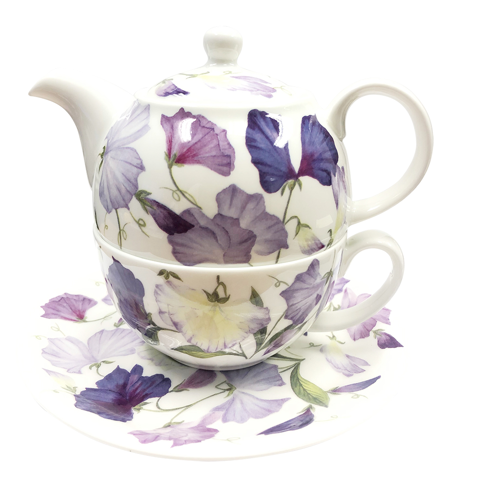 Tea for One Teapot Set - Sweet Pea Lilac, photo main