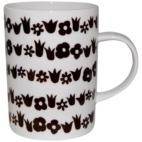 Flower Garden Bone China Mug