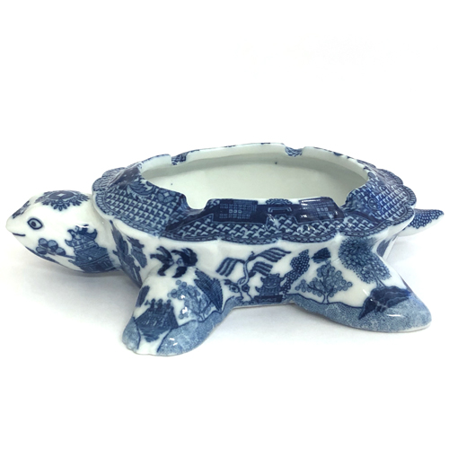 Blue Willow Turtle Shaped Dish Bowl, 7W, photo-2