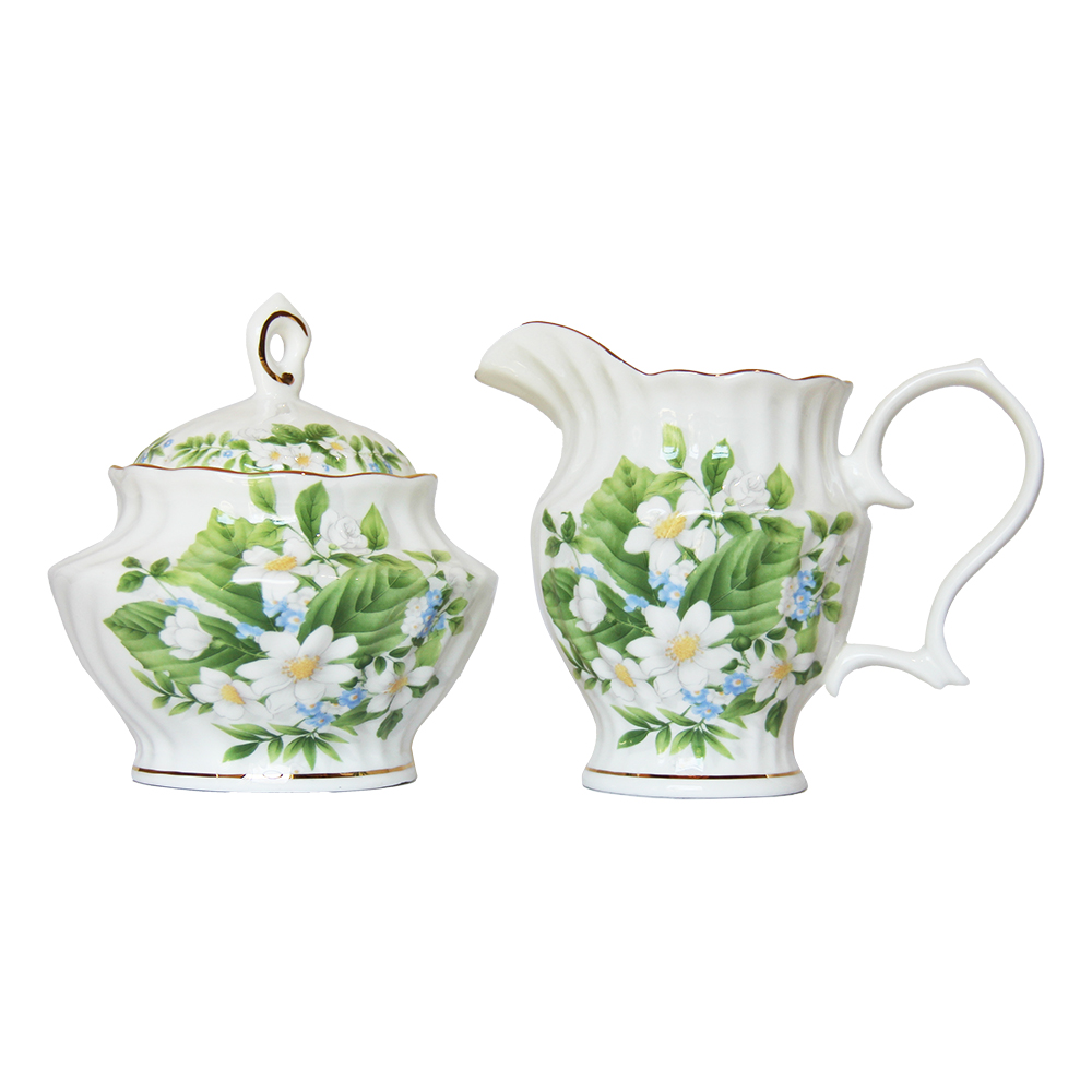 Dogwood Cream and Sugar Set