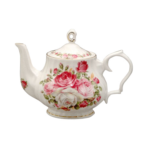 Cottage Rose 6-Cup Teapot