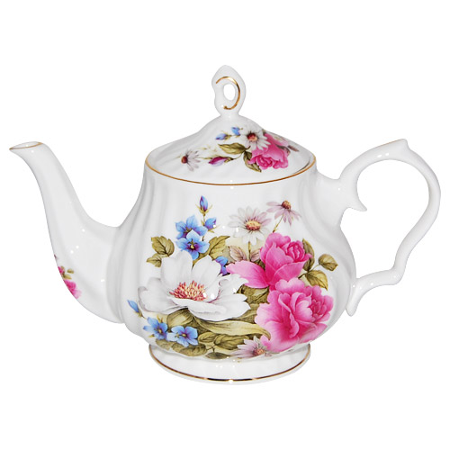 Grace's Rose 6-Cup Teapot