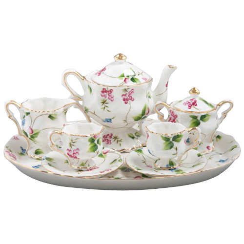 Madisons Secret Garden Kids Tea Set, Porcelain