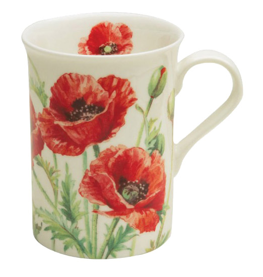 Wild Poppy Flower Mug