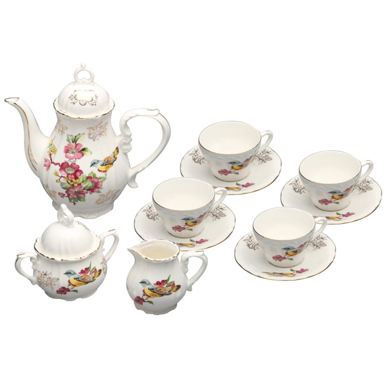 Spring Bird Tea Set - Young Lady Girl