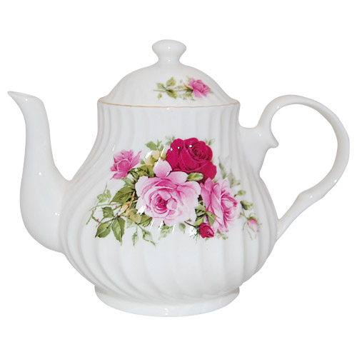 Summertime Rose Teapot, 4-Cup