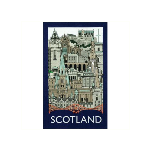 Scotland Landmark Tea Towel