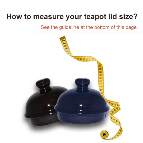 Lid Only for XL-Size Blue Color Brown Betty Teapot, photo-3