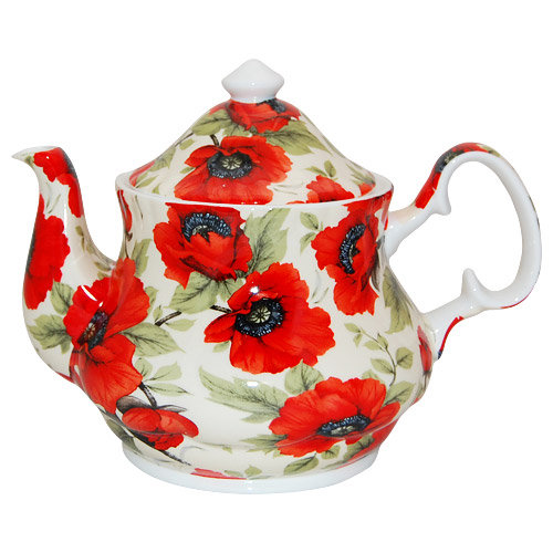 Poppy Chintz Teapot - 6 Cup