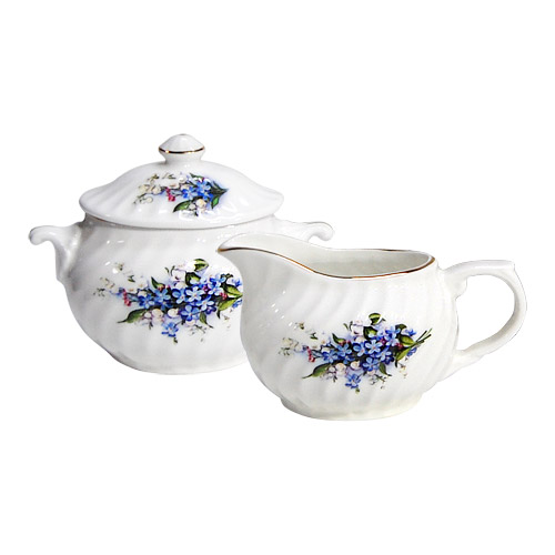 Forget-Me-Not Cream & Sugar Set