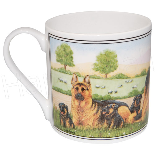 German Shepherd Dog Coffee Mug - Fine Bone China