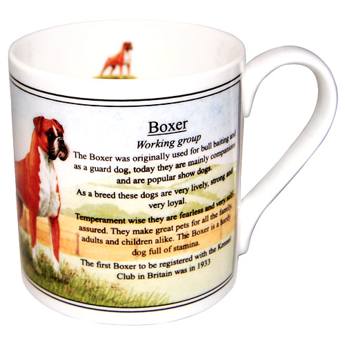 Boxer Coffee Mug - Fine Bone China