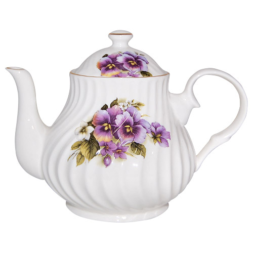 Pansy Teapot, 4-Cup