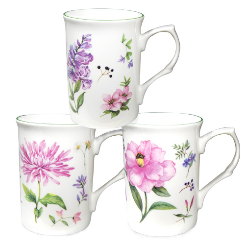 English Meadow Mugs, Set of 3