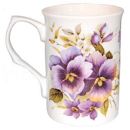 Pansy Bone China Mug, photo-1