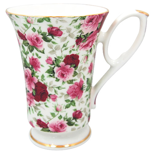 Summertime Rose Chintz - Pedestal Mug