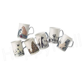 Cat Lovers - Bone China Mug Set