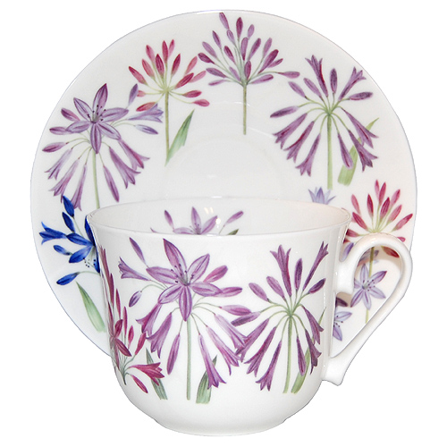 Agapanthus - Jumbo Cup & Saucer Set