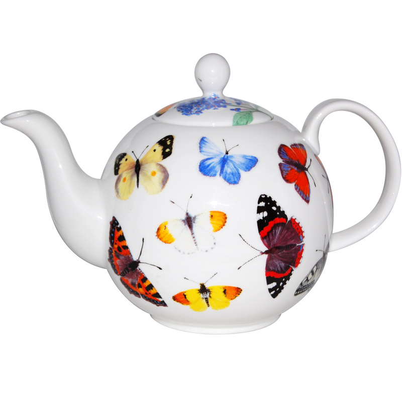 Butterfly Garden Teapot, 6-cup