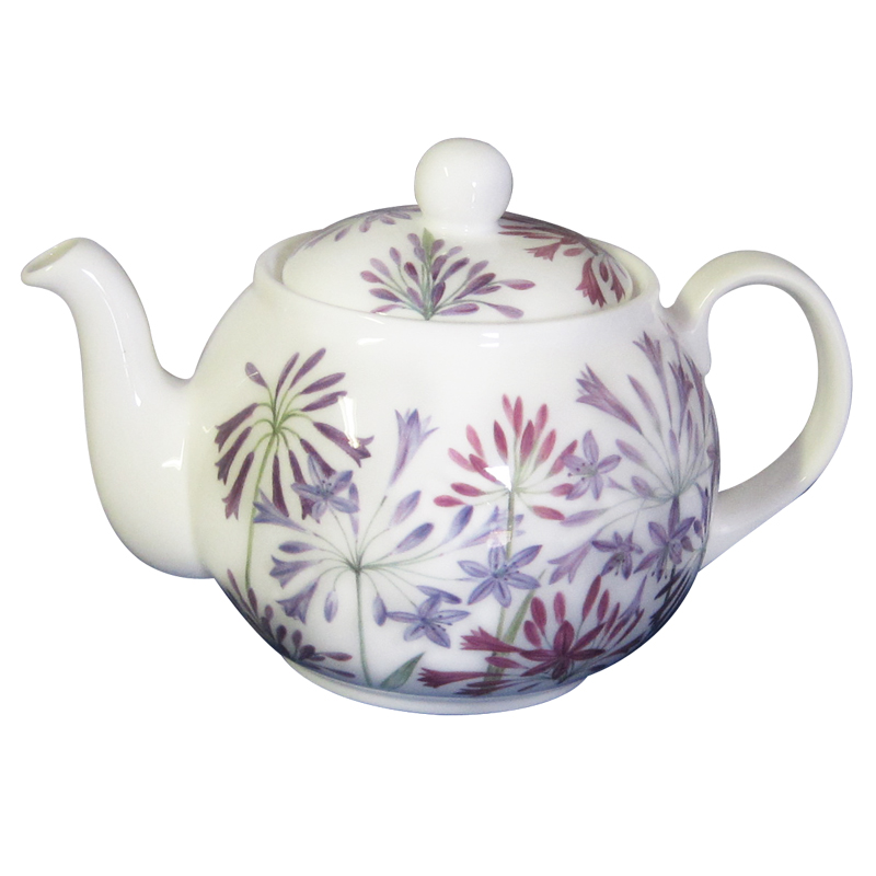Agapanthus Teapot, 6-Cup