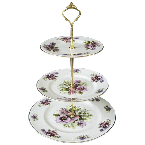 3-Tier Cake Stand, Pansy