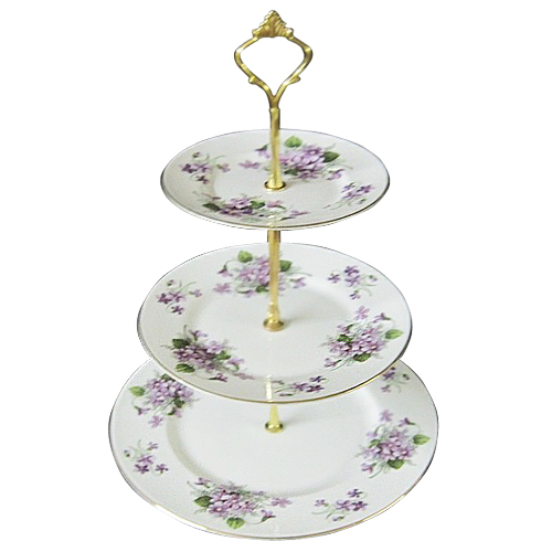3-Tier Cake Stand, Wild Violet