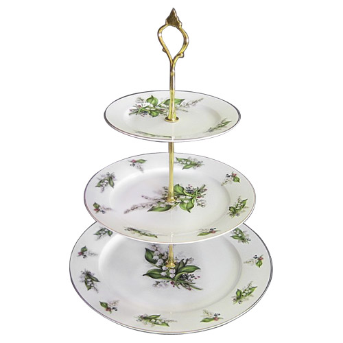 3-Tier Cake Stand, Lily of the Valley
